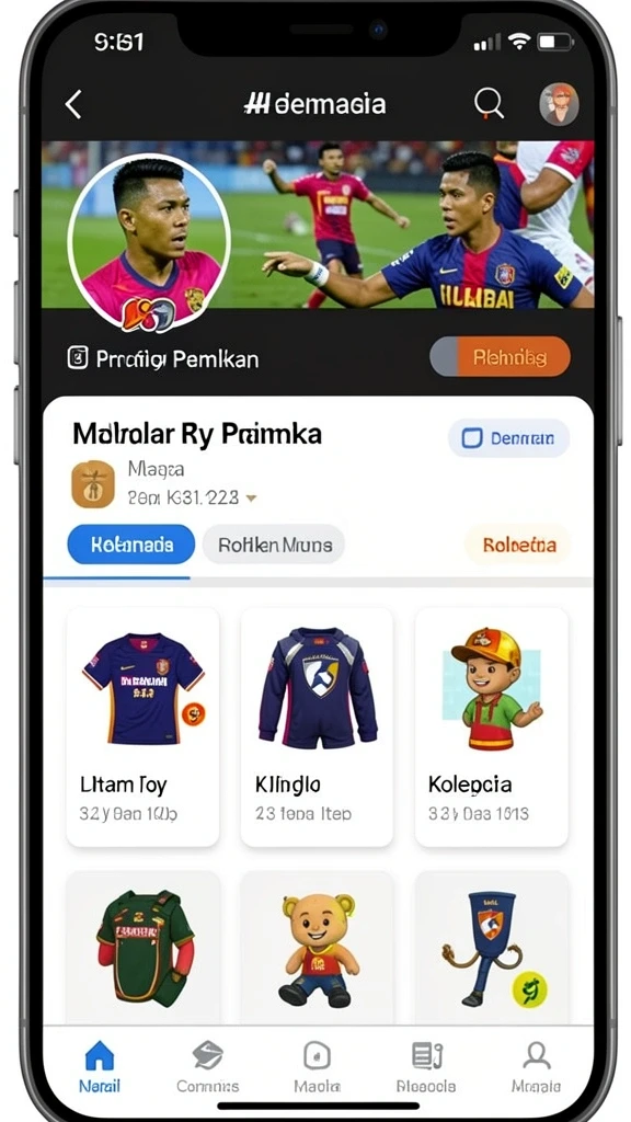 Ilustrasi permainan slot dengan tema yang unik dan menarik.