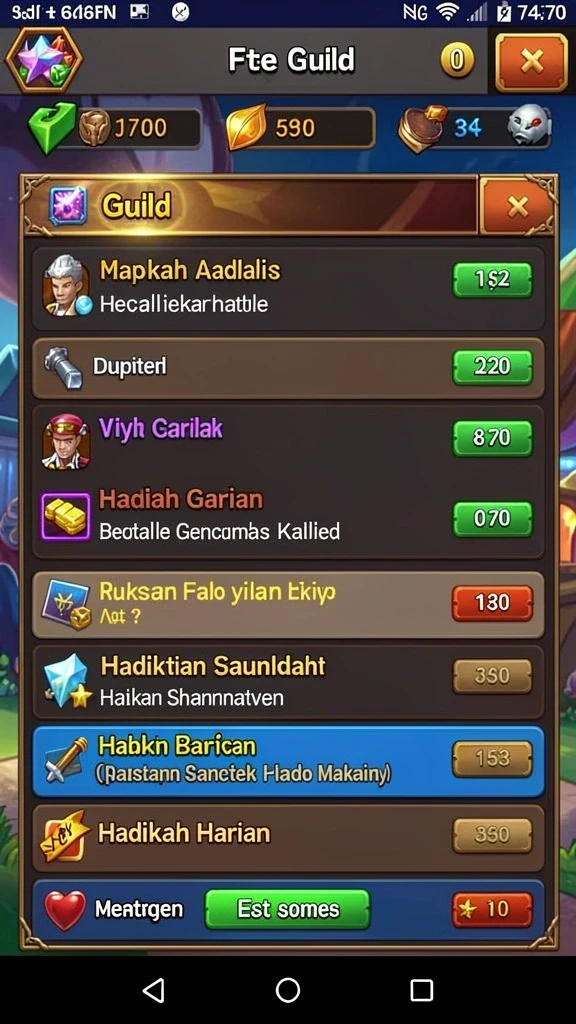 Tampilan permainan slot yang menarik dan colorful.