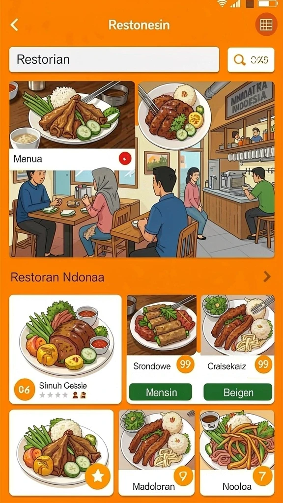 Tampilan antarmuka yang bersih dan menarik.