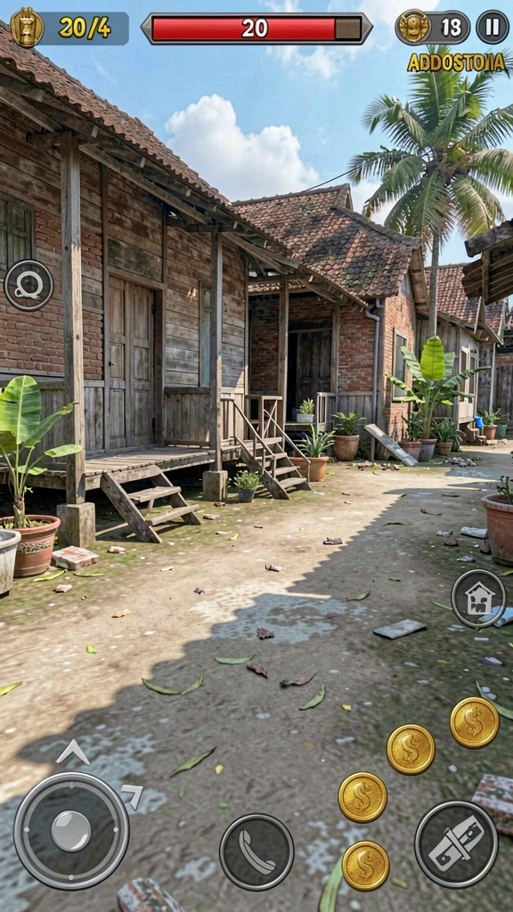 Tampilan level yang menawan dan penuh warna.