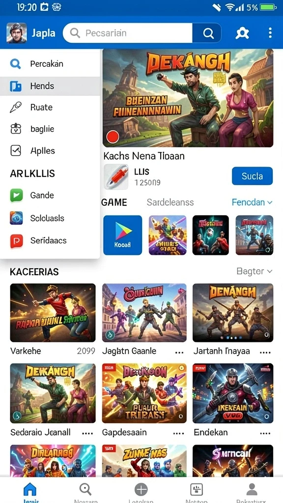 Mode permainan kompetitif yang mengasyikkan.