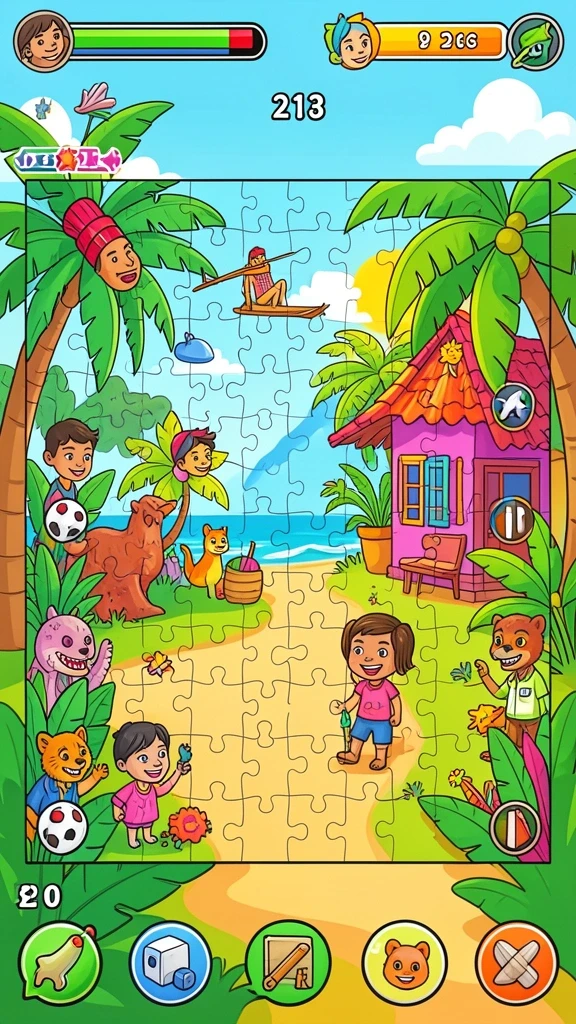 Tampilan awal yang menarik dan penuh warna.