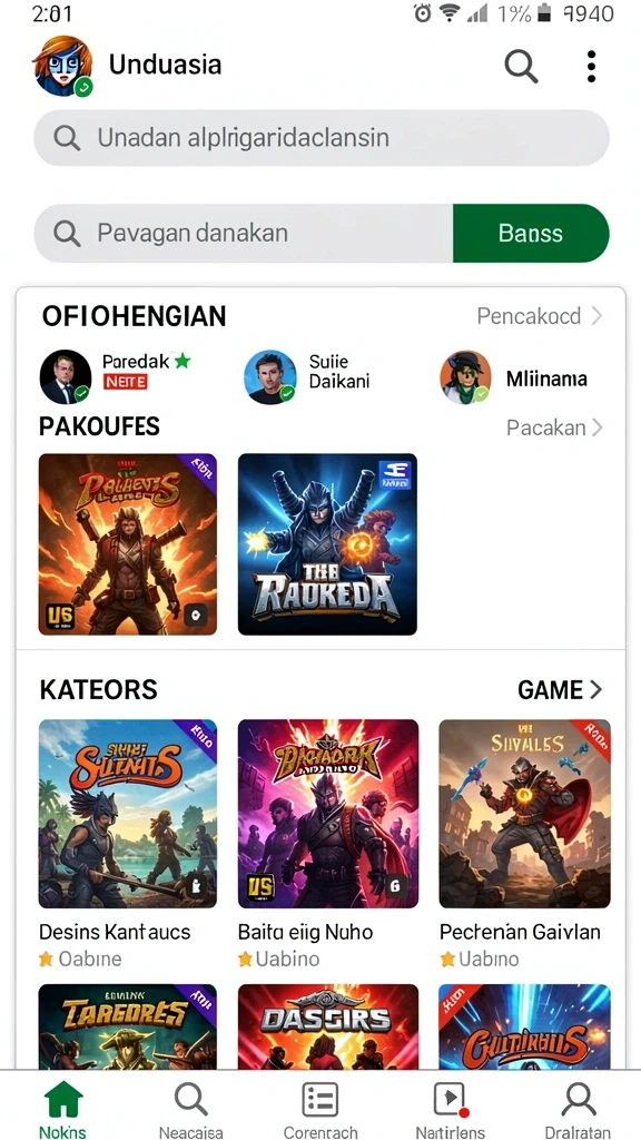 Karakter-karakter unik dengan kemampuan berbeda.