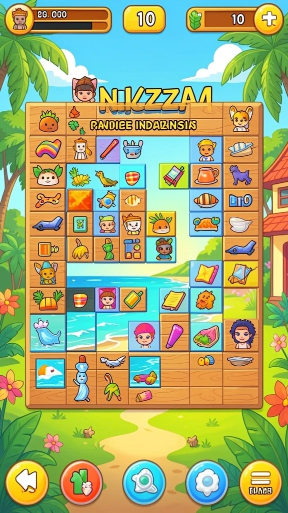 Screenshot menunjukkan karakter utama menjelajahi dunia yang penuh warna.