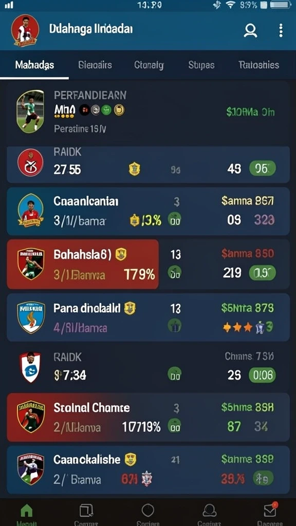 Tampilan antarmuka game MPO1221 yang intuitif.