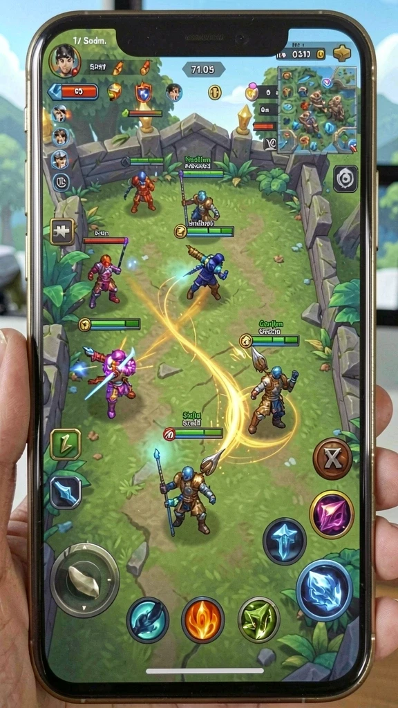 Screenshot menampilkan antarmuka permainan yang menarik.