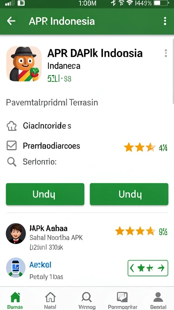 Screenshot menggambarkan fitur bonus dan promosi menarik.