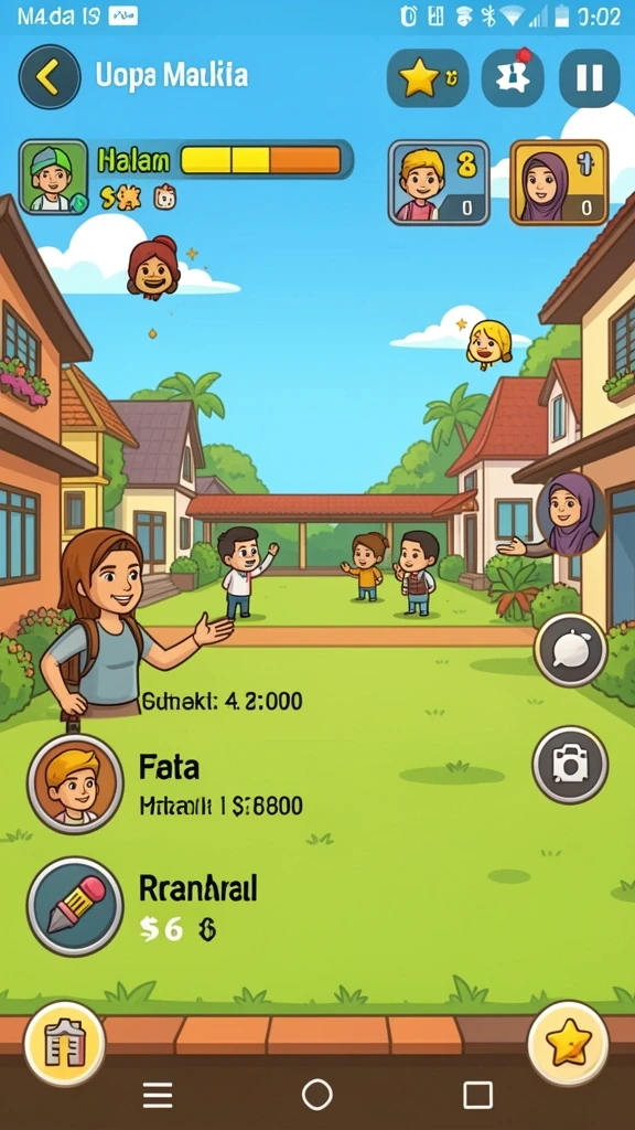 Tangkapan layar memperlihatkan suasana level yang penuh warna dan detail.