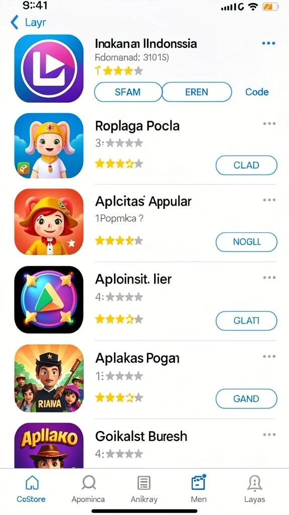 Tampilan antarmuka permainan yang intuitif.