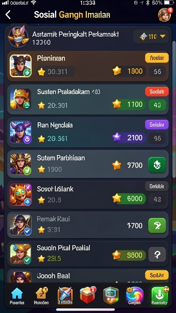 Mode permainan yang beragam dan menantang.