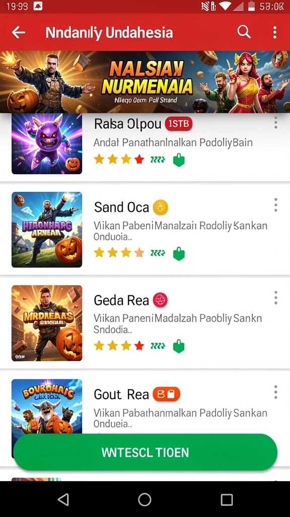 Tantangan seru di setiap level yang dimainkan.