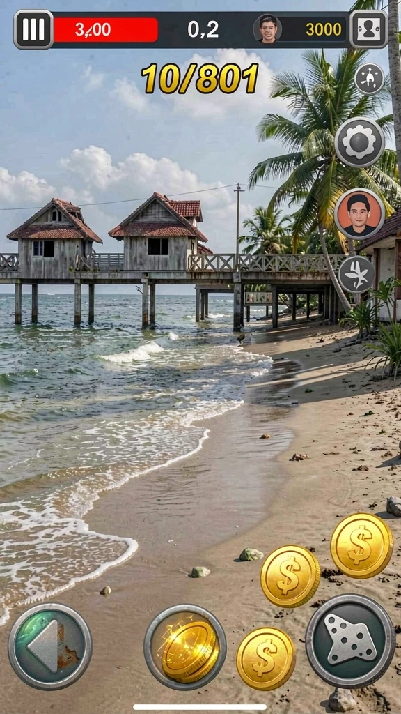 Tampilan karakter utama yang menarik dan penuh warna.